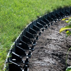 Бордюр садовый 58х1000мм, RIM-BORD, черный, OBRB58