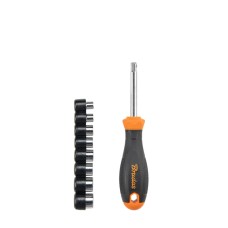 Набор торцевых ключей с отверткой, HOME & GARAGE, 5-12/60 мм, DIY-SW10SET1