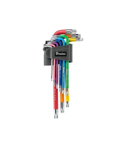 Набір ключів TORX TX 10-50 9 шт. мультиколор / довгі, DIY-HKT42-LO/B