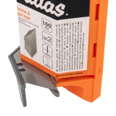 Сменные трапециевидные лезвия 19 мм NEUTRAL в пластиковом магазине с подачей, 100 шт., DIY-KN1902BN/100BOX