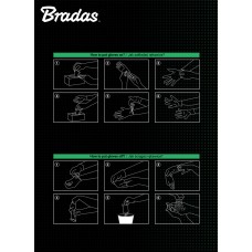 Нитриловые защитные перчатки, DIAMOND, размер XL, 9-10, оранжевые, RWJNDOR10