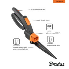 Ножницы для травы 360°, V-SERIES, KT-V1321