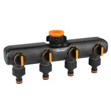 Розподільник з 4 кранами, РЗ 1" до РЗ 3/4", BLACK LINE, ECO-PWB3054
