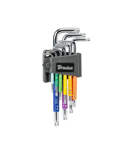 Набір ключів TORX TX 10-50 9 шт. мультиколор / довгі, DIY-HKT62-LO/B