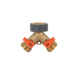 Распределитель с 2 кранами 3/4", BRASS SOFT, BR-S2234