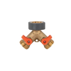 Распределитель с 2 кранами 3/4", BRASS SOFT, BR-S2234