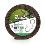 Бордюр газонный 50мм х 10м с комплектом кольев, EASY BORDER, черный, OBEBR5010SET