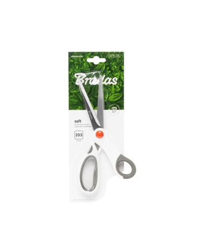 Ножницы универсальные SOFT, 203 мм, WHITE LINE, DIY-SCWL202/203-B