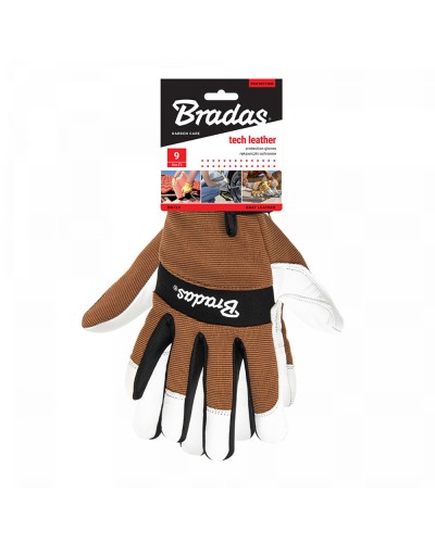 Перчатки защитные Tech Leather, кожаные, блистер, размер 10, RWTL10