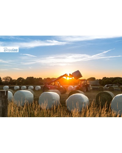Плівка для сінажу SILAGE WRAP FOIL 0,5x1800м, БІЛА, AK-WF500X1800WH