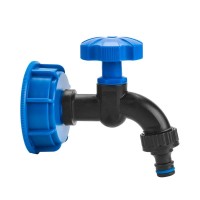 Набор IBC РО S60x6, кран, нейлон РЗ 1/2" на шланг 5/8", 1/2" + ниппель, IBCS60-WL-K112