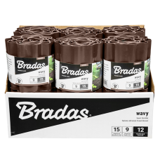 Бордюр волнистый газонный 9м х 25см. коричневый. OBFB 0925