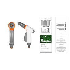 Пистолет для полива регулируемый. QUICK PROSTY. WHITE LINE. WL-EN6T