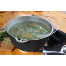 Казан алюминиевый Brizoll 4 л с дужкой, крышкой и треногой