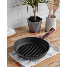 Чугунная сковорода гриль Brizoll Optima-Bordo 280 х 50 мм