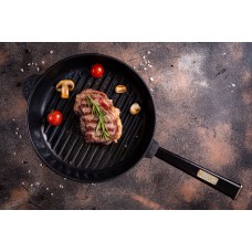 Чугунная сковорода гриль Brizoll Optima 280 х 50 мм