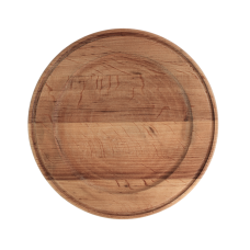 Сковорода чугунная Brizoll 140 х 25 мм на круглой деревянной подставке