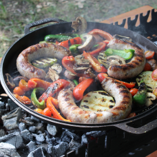 Крышка-сковорода чугунная Гриль Brizoll Ø 360 мм