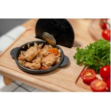 Кастрюля чугунная с подставкой 0,3 л