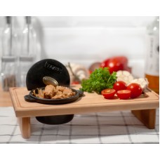 Кастрюля чугунная с подставкой 0,3 л