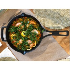 Сковорода чугунная с литой ручкой Brizoll 260 х 60 мм