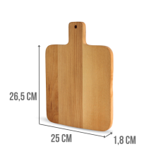 Доска для нарезки Brizoll с ручкой BERTA 26,5 см