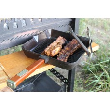 Чугунная сковорода гриль Brizoll Optima-Bordo 280 х 280 х 50 мм