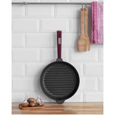 Чугунная сковорода гриль Brizoll Optima-Bordo 260 х 40 мм