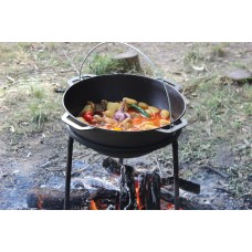 Казан чугунный азиатский Brizoll 15 л с треногой