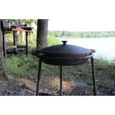 Сковорода чугунная без ручки Жаровня Brizoll 340 х 70 мм