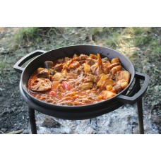 Сковорода чугунная без ручки Жаровня Brizoll 340 х 70 мм