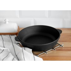 Сковорода чугунная без ручки Жаровня Brizoll 240 х 60 мм