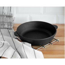 Сковорода чугунная без ручки Жаровня Brizoll 260 х 60 мм