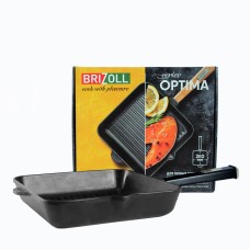 Чугунная сковорода гриль Brizoll Optima-Black 260 х 260 х 50 мм
