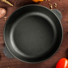 Жаровня чугунная Brizoll с чугунной крышкой 300 х 60 мм