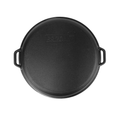 Казан чугунный азиатский Brizoll с крышкой-сковородой гриль 15 л