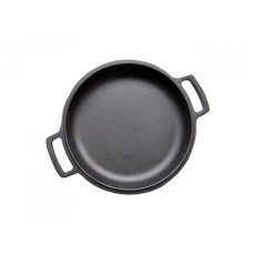 Кастрюля чугунная с крышкой-сковородой 4л