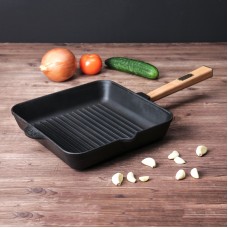 Чугунная сковорода гриль Brizoll Optima 260 х 260 х 50 мм