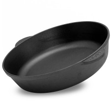 Сковорода чавунна Brizoll 28 см з чавунною кришкою-сковородою