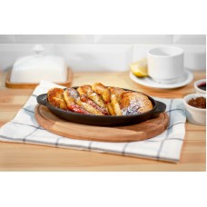 Сковорода чугунная овальная Brizoll 220 х 140 х 25 мм