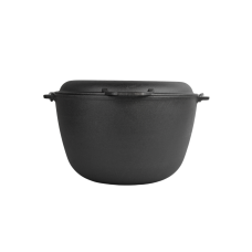 Казан чугунный туристический Brizoll 10 л с крышкой-сковородой