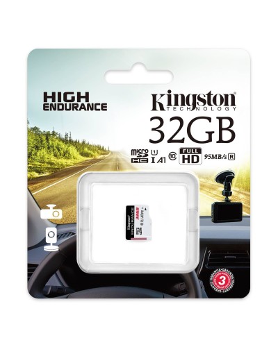 microSDHC (UHS-1 U1) Kingston Endurance 32Gb class 10 А1 (R95MB/s, W30MB/s) (SDCE/32GB)