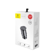 Автомобильное зарядное устройство для Baseus Grain Car Charger 3.1A Black (CCALL-ML01)
