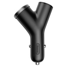 ОЗУ Baseus Y type dual USB+cigarette lighter extended car charger 3.1 A Black (CCALL-YX01)