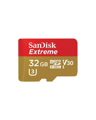 microSDHC (UHS-1 U3) SanDisk Extreme Action A1 32Gb class 10 V30 (R100MB/s, 667x) (adapter SD) (SDSQXAF-032G-GN6MA)