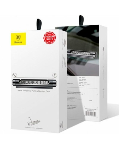 Паркувальна карта Baseus Temporary Parking Number Card Black (ACNUM-01)