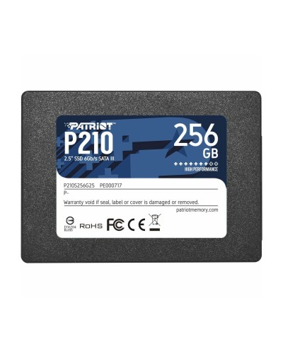 SSD Patriot P210 256GB 2.5" 7mm SATAIII 3D QLC (P210S256G25)