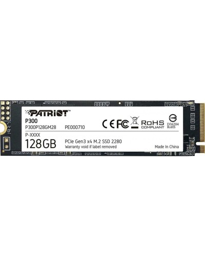 SSD M.2 Patriot P300 128GB NVMe 2280 PCIe 3.0 3D TLC (P300P128GM28)