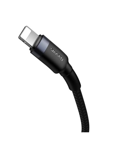 Кабель Baseus Cafule Cable Type-C to iP PD 18W 1m Gray+Black (CATLKLF-G1)