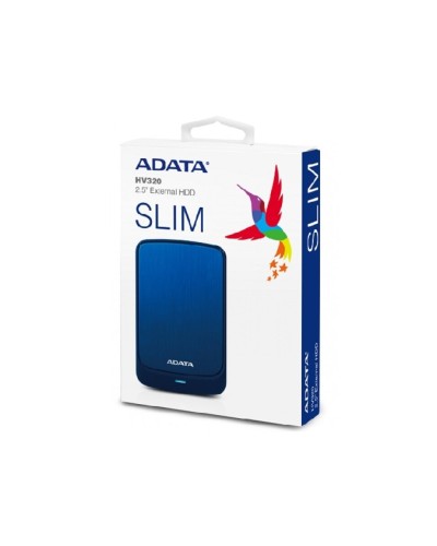 PHD External 2.5'' ADATA USB 3.2 Gen. 1 HV320 1TB Slim Blue (AHV320-1TU31-CBL)